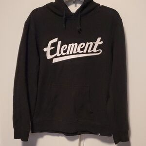 Element Black Hoodie with White Logo